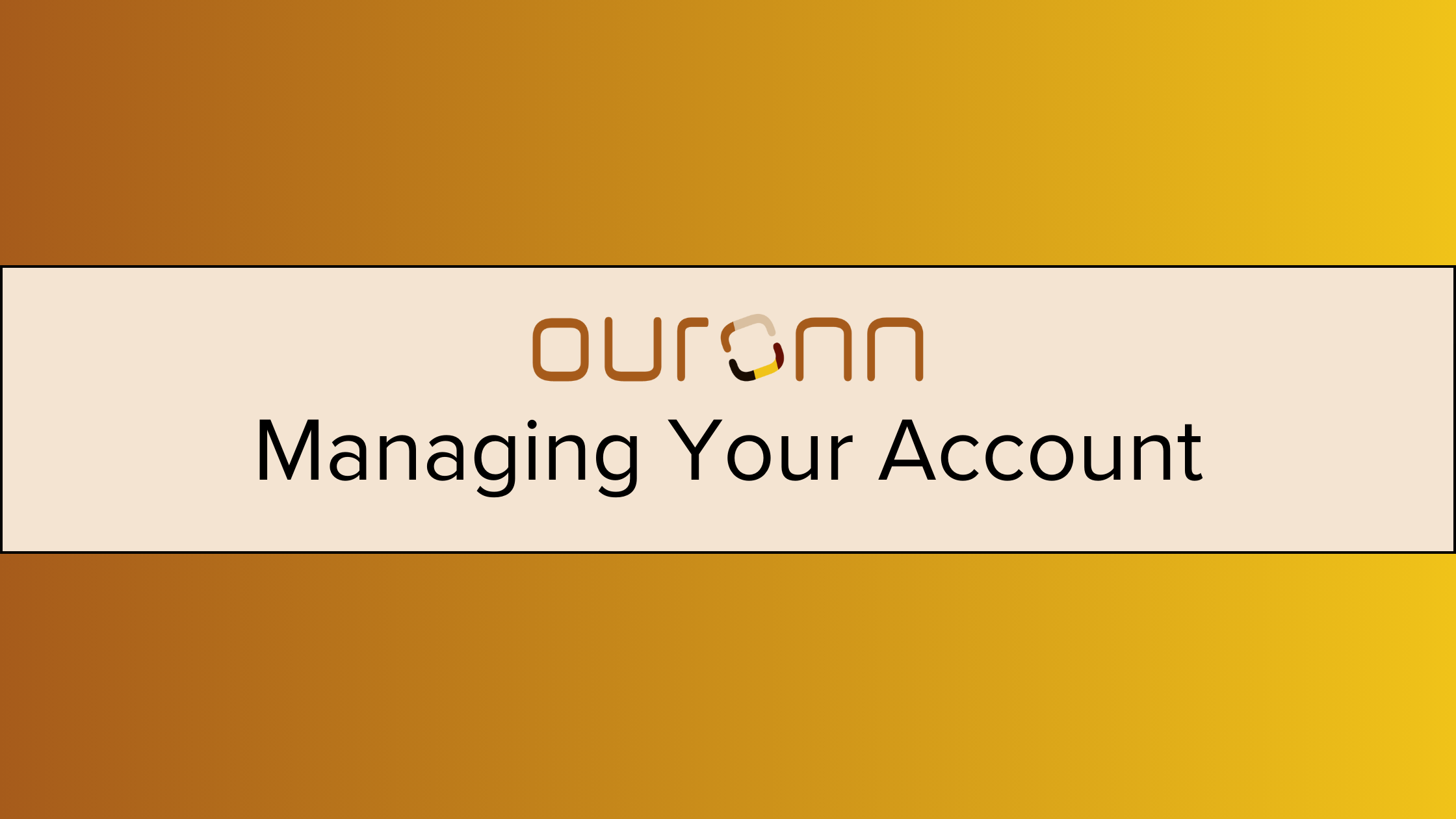 "Managing Your Account" Cover Image